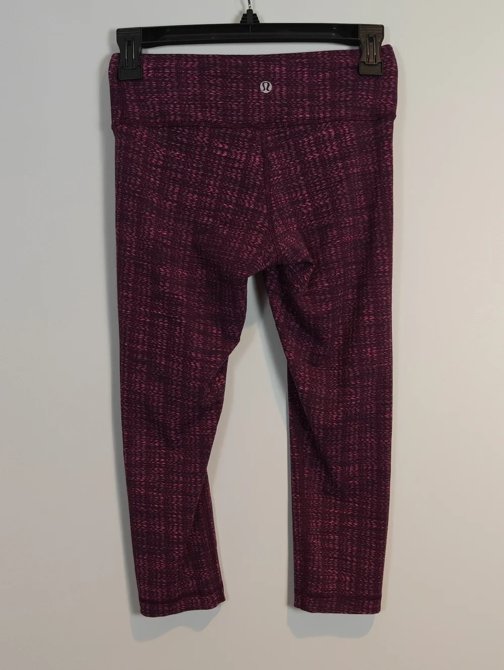 LULULEMON Wunder Under Crop Ziggy Wee August Glo / Raspberry Glo Light Size 4